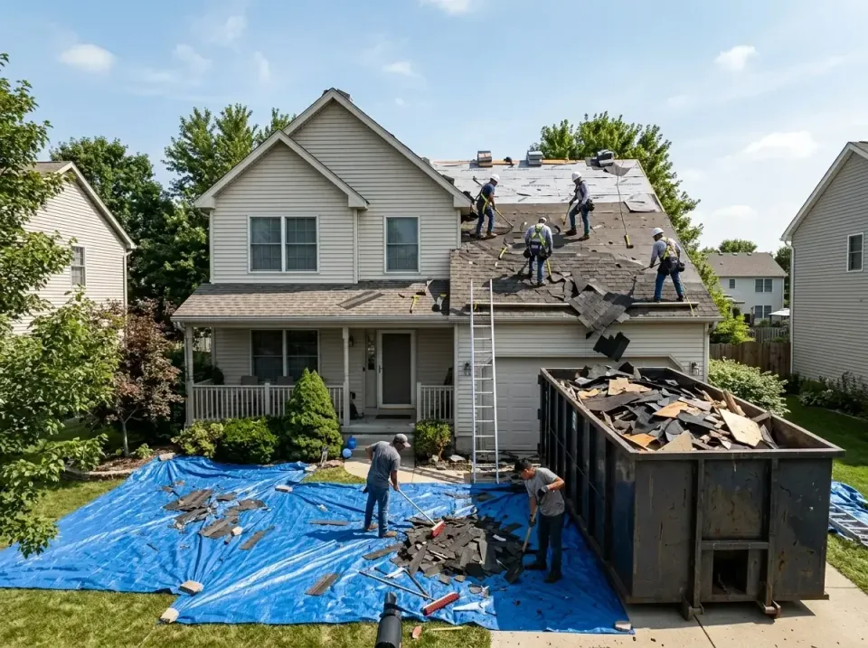 roof-replacement-debris-remova-004 — frequently asked questions, Cheapest Dumpster Rentals in Lafayette, IN
